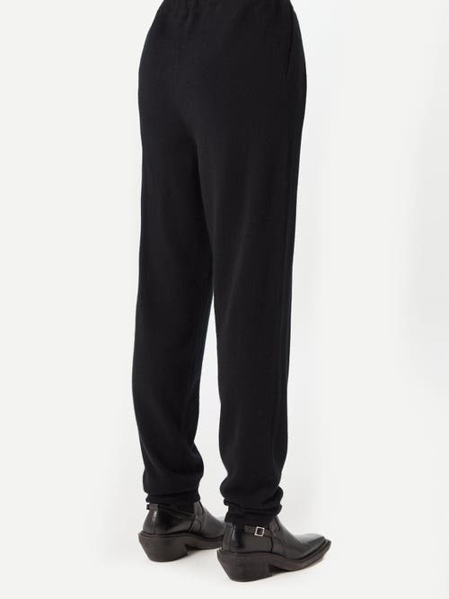 Gobi Mongolian Cashmere Tapered Jogger In Black