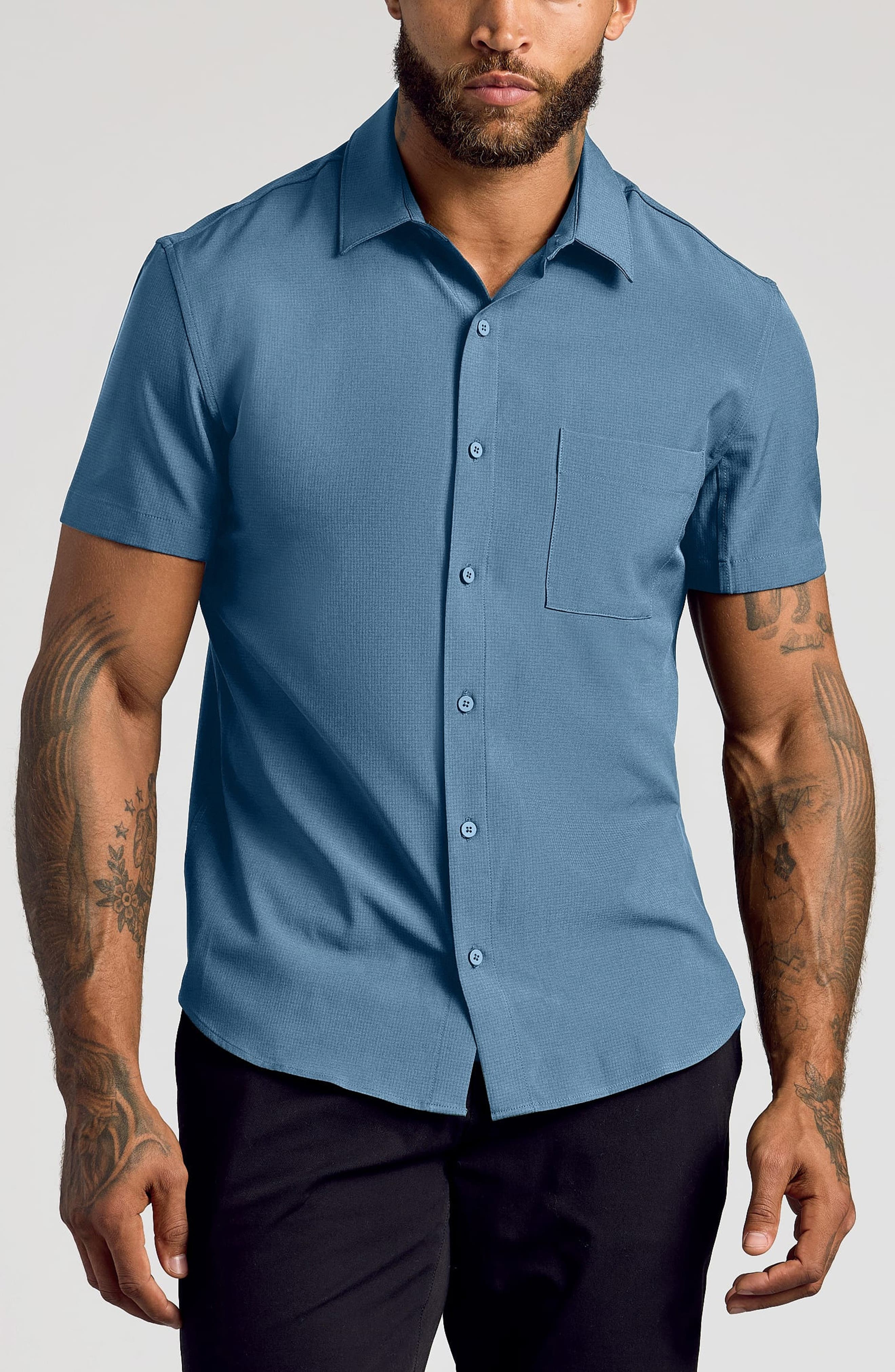 Ripstop Commuter Short Sleeve Button-Down Shirt