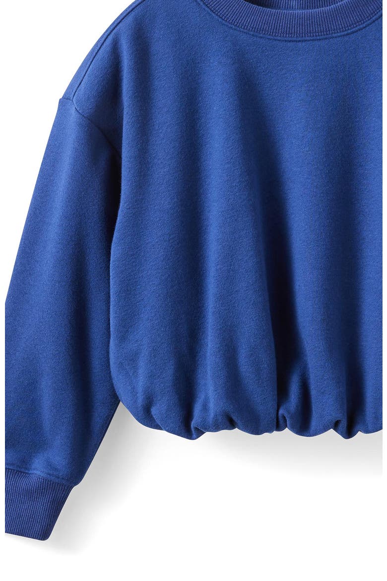 Kid's Sienna Bubble Hem Oversize Crew, Alternate, color, Denim Navy