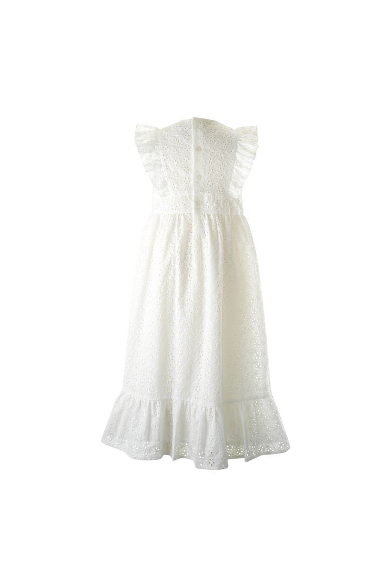 Eyelet Maxi Dress, Alternate, color, White