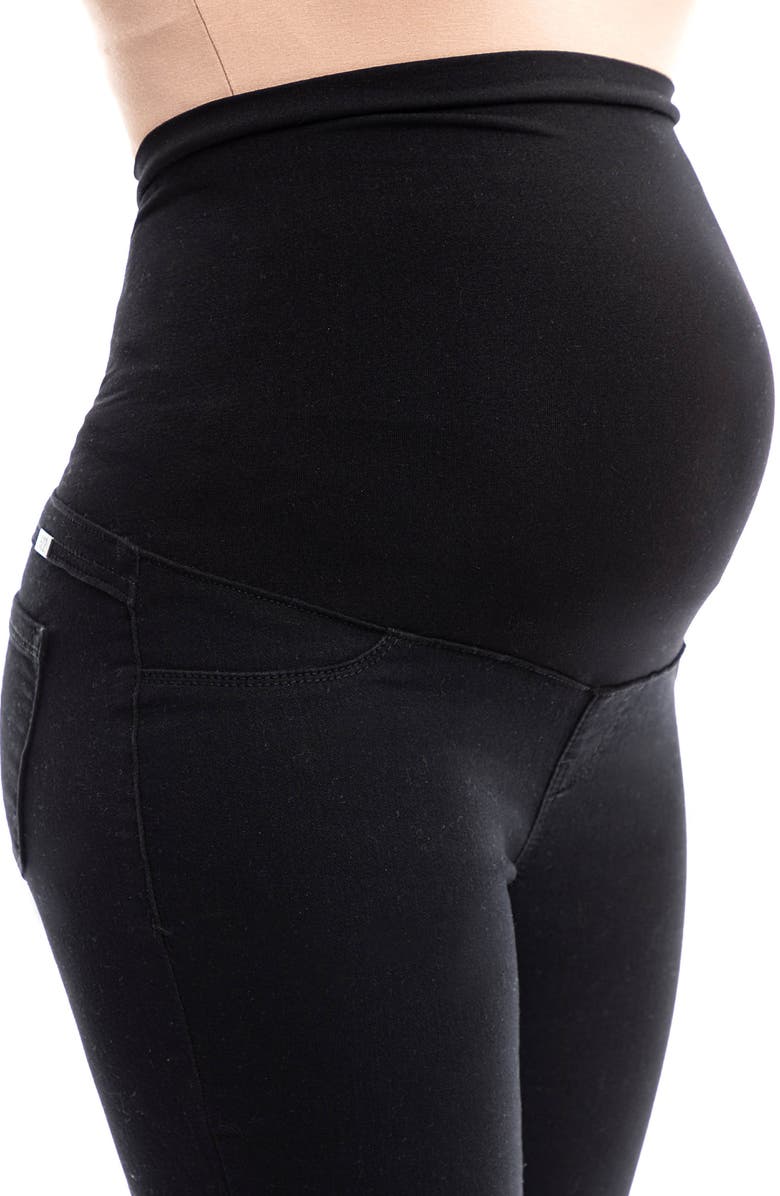 1822 Denim ReDenim Over the Bump Raw Hem Demi Bootcut Maternity Jeans, Alternate, color, 