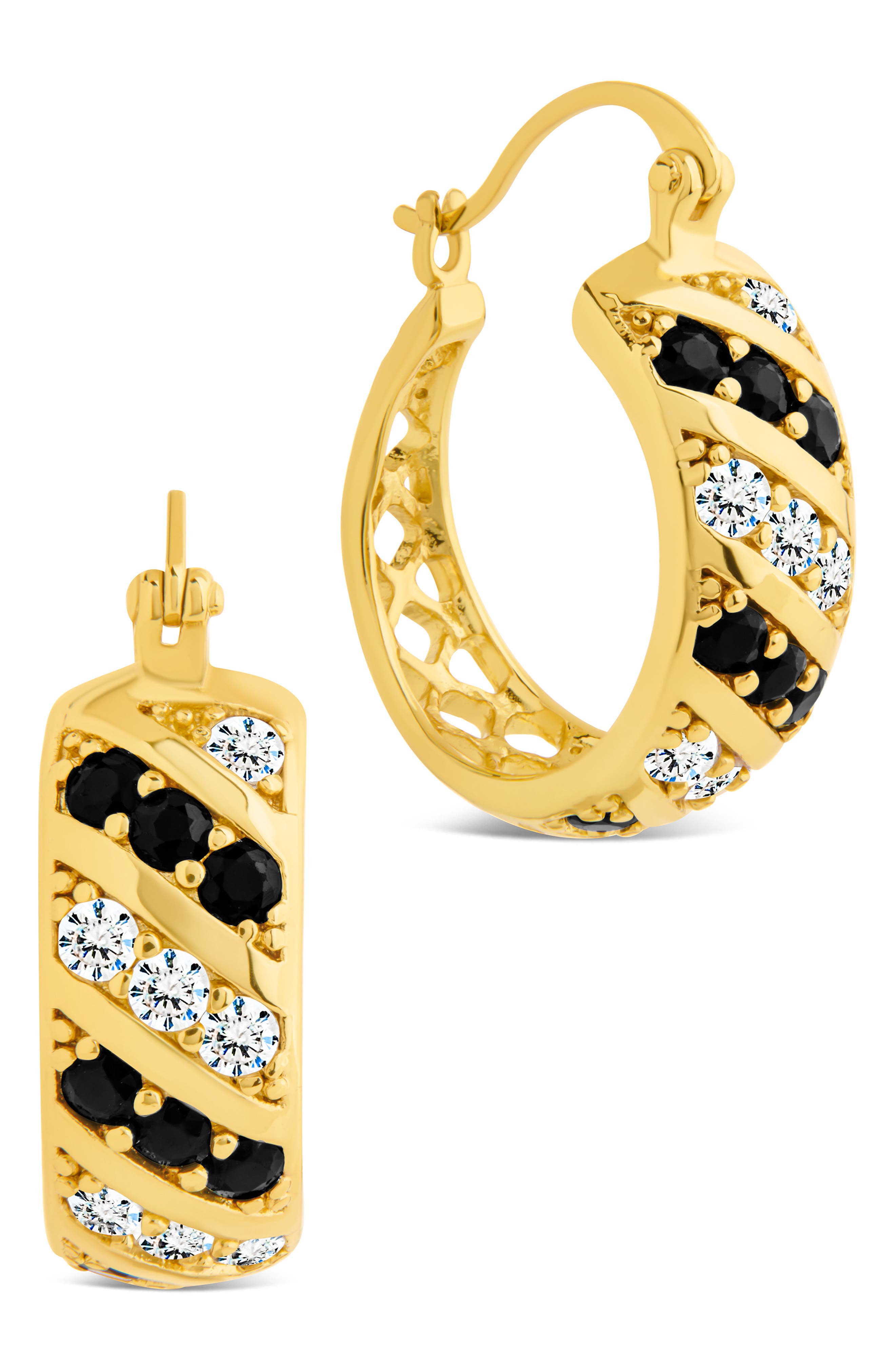 Sterling Forever Spiral Hoop Earrings