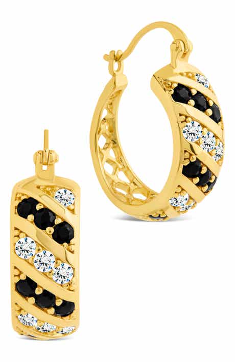 Sterling Forever Spiral Hoop Earrings