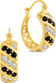 Sterling Forever Spiral Hoop Earrings