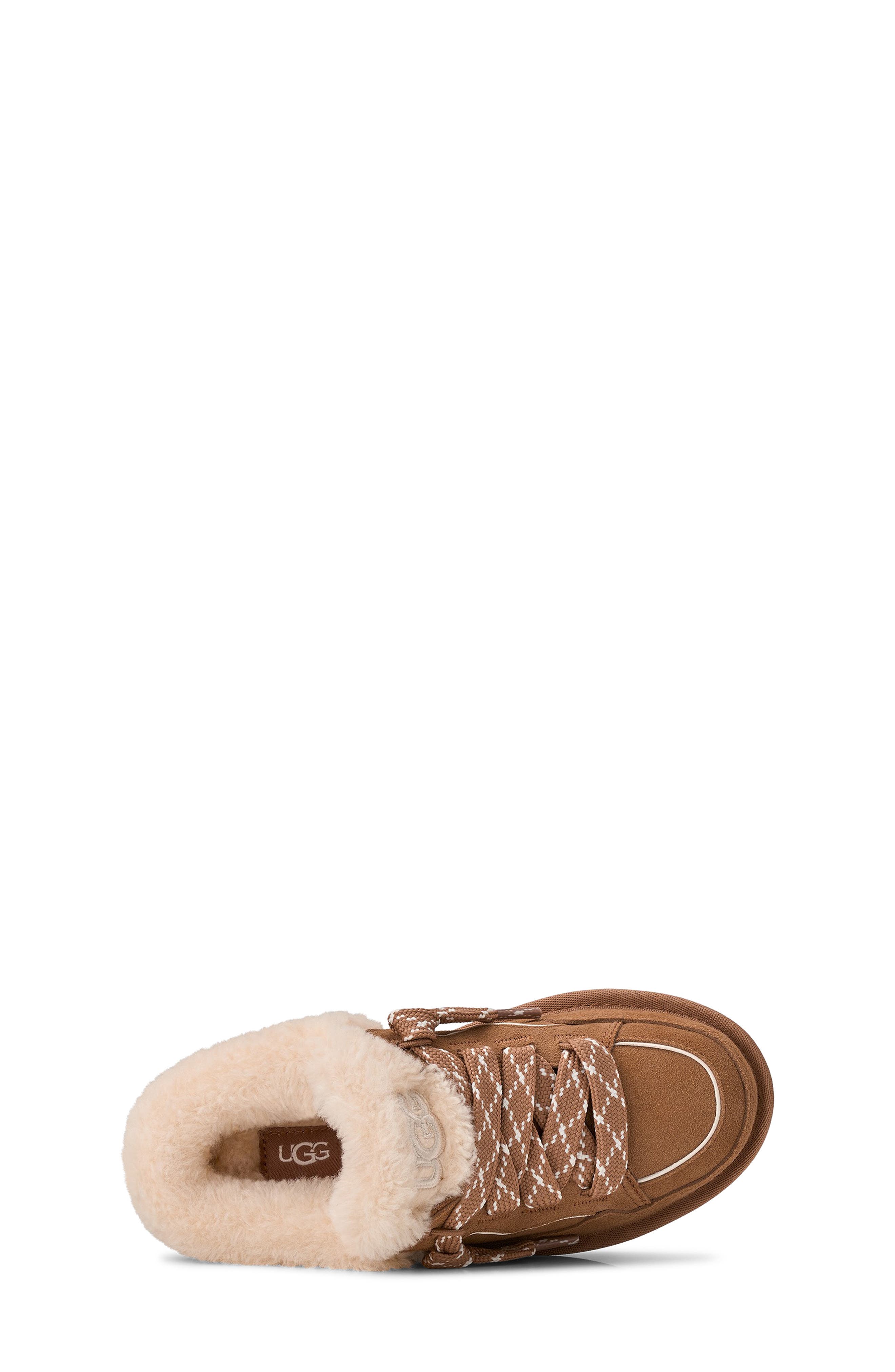 Kids' Lowmel UGGpure™ Lined Lace-Up Mule, Alternate, color, CHESTNUT