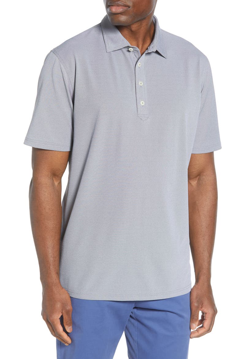 Mashie Classic Fit Prep-Formance Piqué Polo, Main, color, HEATHER BLACK