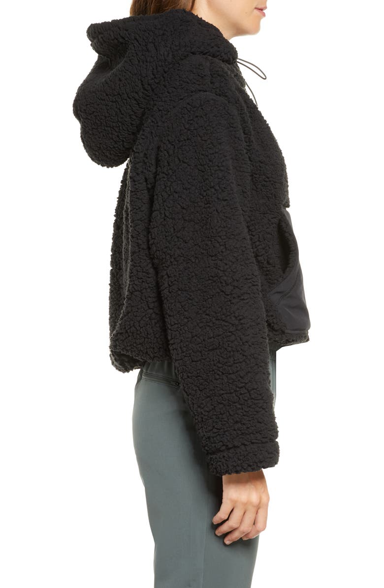 Zella Cassie Faux Fur Hoodie, Alternate, color,