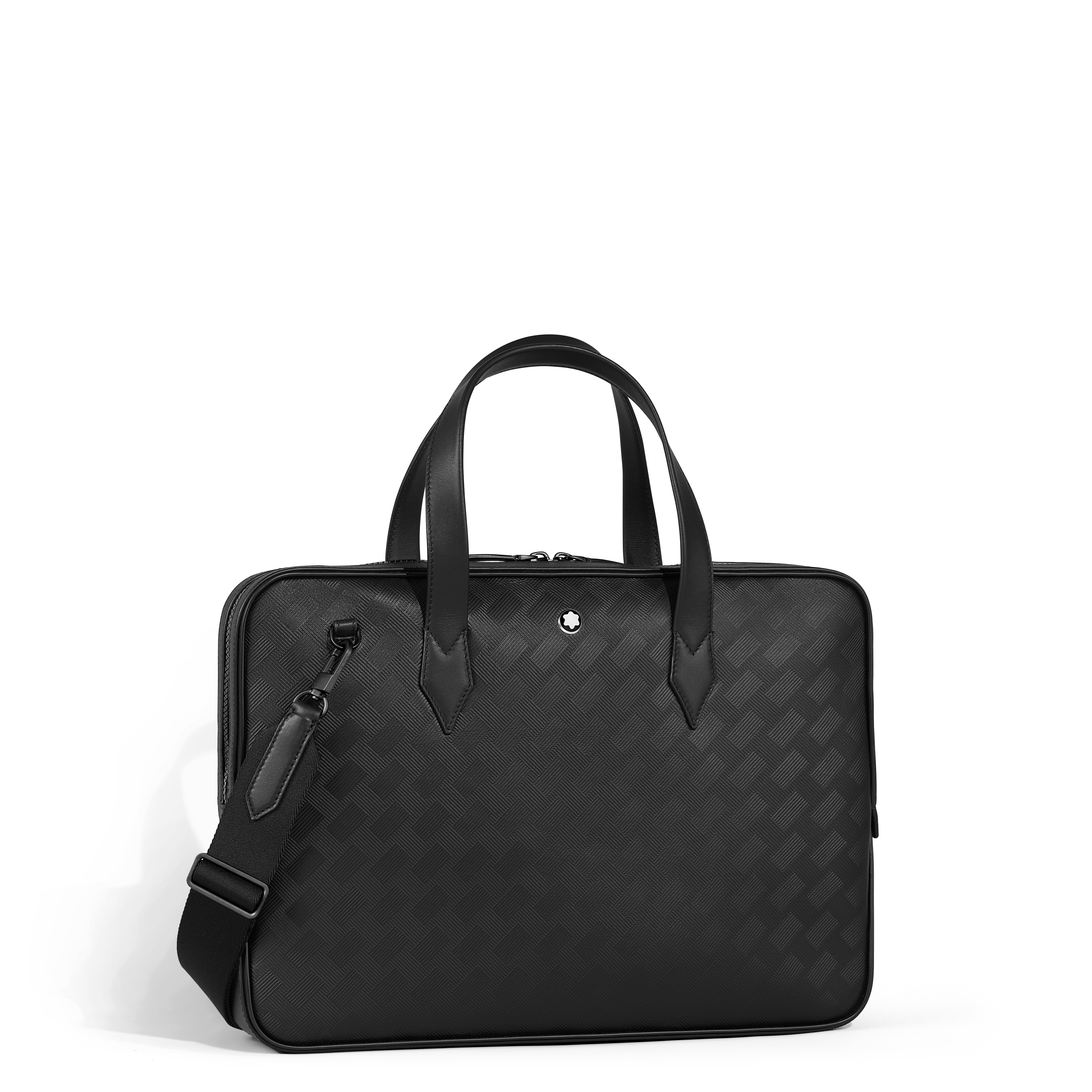 Extreme Leather Thin Briefcase, Main, color, BLACK