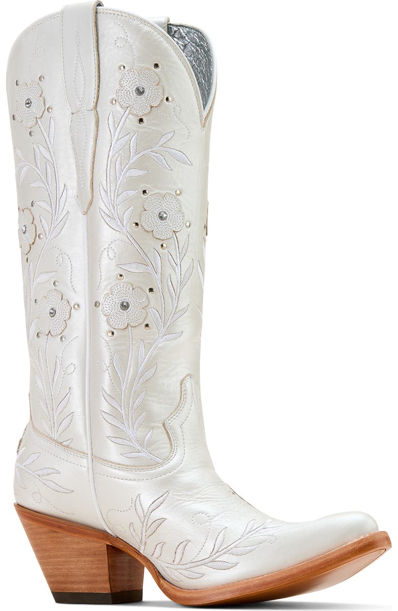 Ariat Romance Western Boot, Main, color, Pearly White