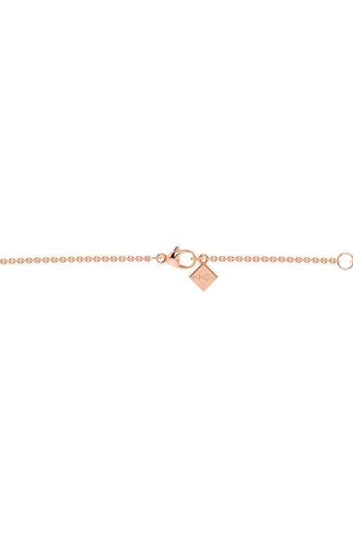 Everyday By Hautecarat Mixed Shape Diamond Station Necklace In 14k Rose Gold