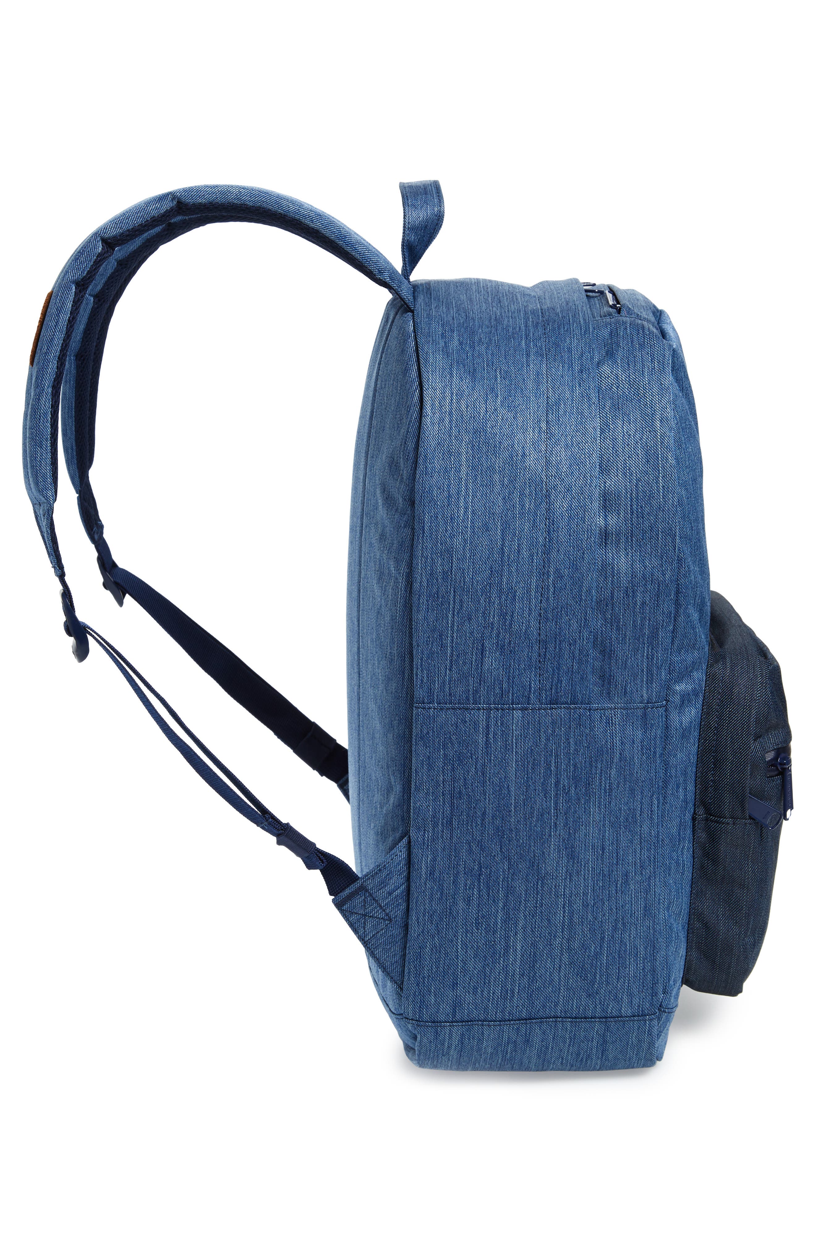 Pop Quiz Backpack, Alternate, color, FADED DENIM/ INDIGO DENIM