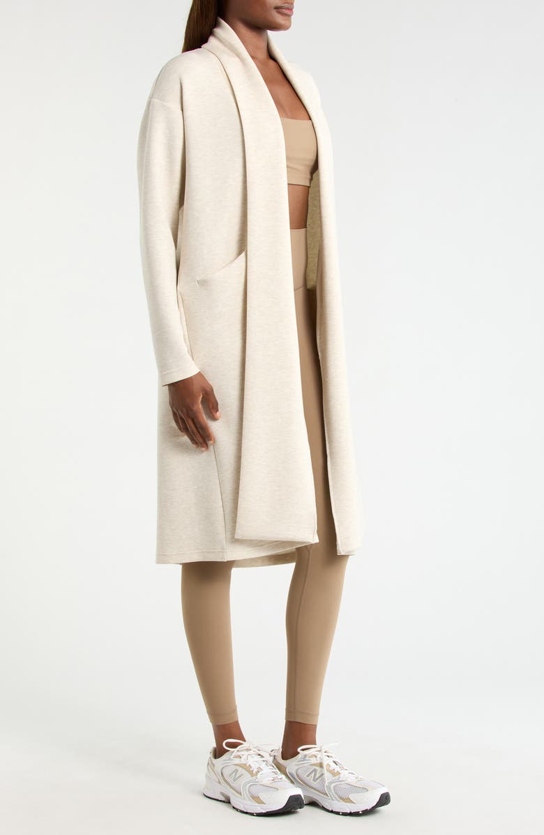 MPG Dreamweave<sup>™</sup> Long Cardigan, Alternate, color, Heather Brown Rice