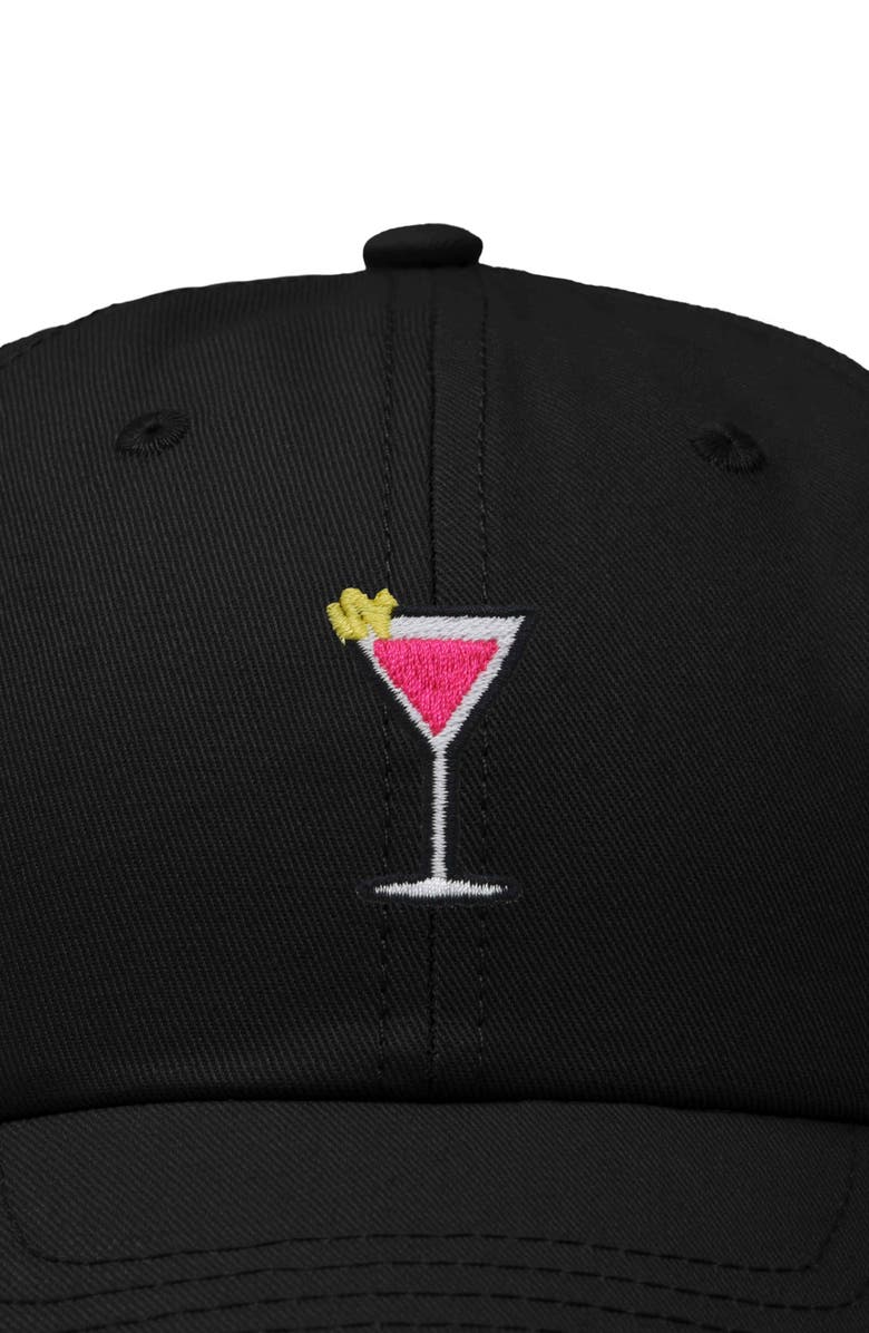 Dalix Cosmo Embroidered Casual Hat, Alternate, color, Black