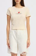 JACQUIE THE LABEL Cerise Pointelle Top