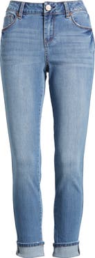 1822 Denim Cuffed Ankle Skinny Jeans