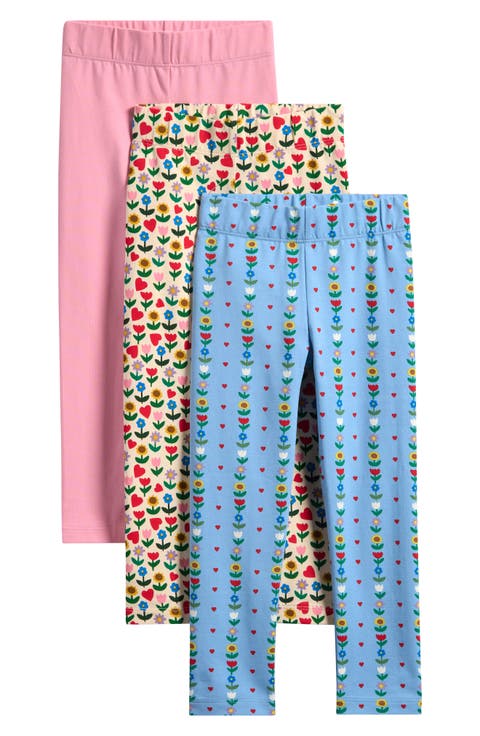 Kids
 Assorted 3-Pack Stretch Cotton Blend Leggings (Toddler, Little Kid 
Big Kid)