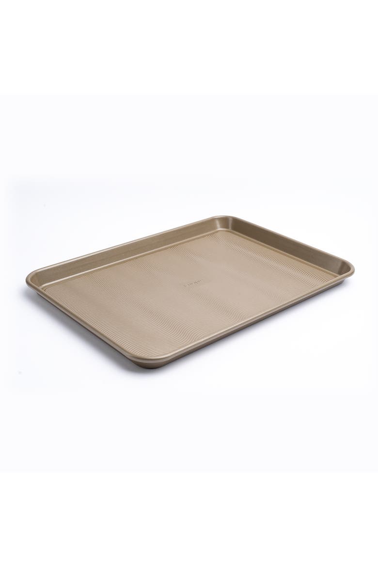 17.5 x 11.75-Inch Rectangular Steel Nonstick Baking Sheet Pan, Alternate, color, Brown