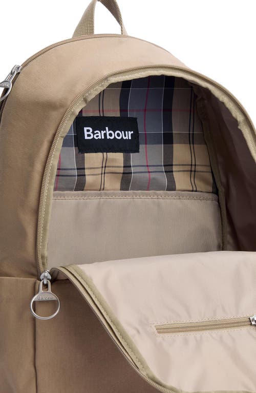 Barbour Cascade City Cotton Twill Backpack In Washed Stone