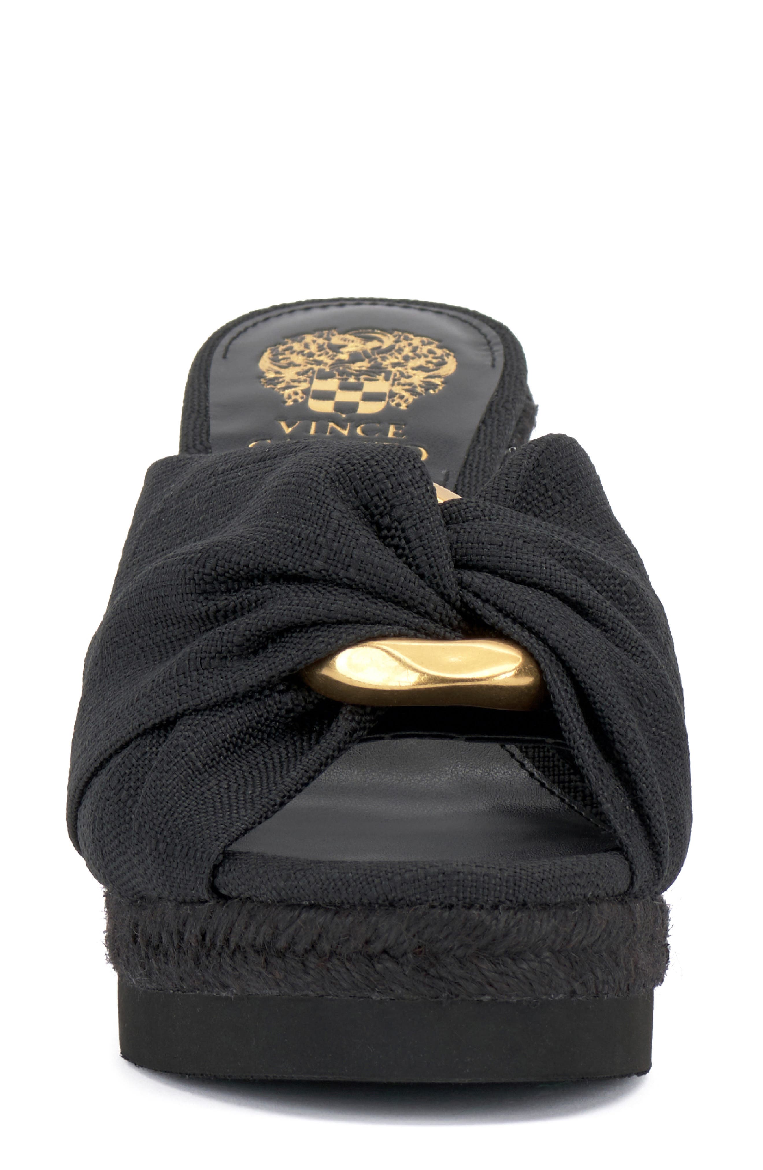 Vince Camuto Briana Platform Wedge Sandal, Alternate, color, Black