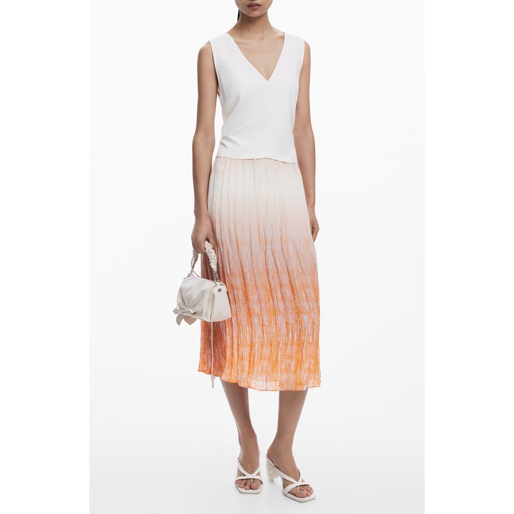 Desigual Sleeveless Maxi Dress In White
