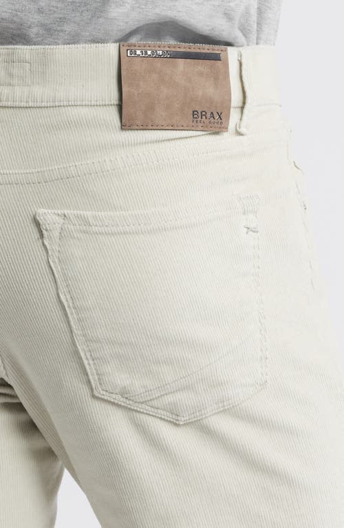 Brax Chuck Modern Fit Stretch Corduroy 5-pocket Pants In White