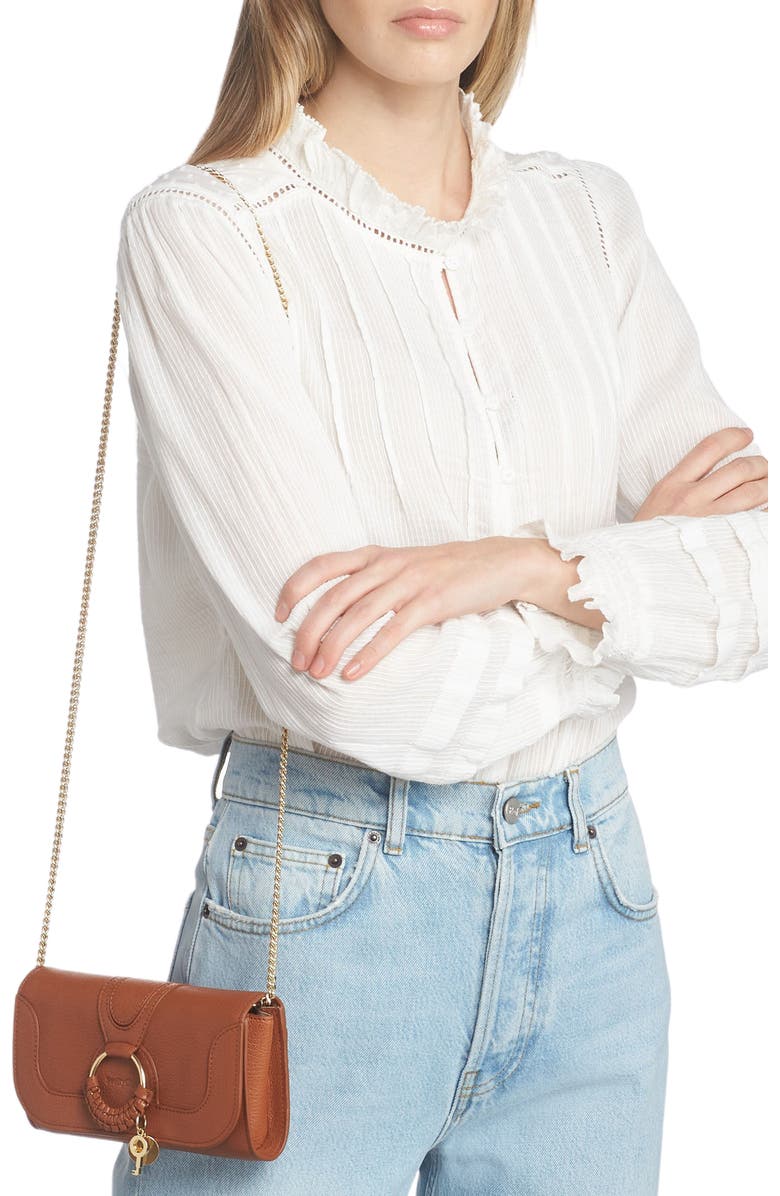 See by Chloé Hana Large Leather Wallet on a Chain, Alternate, color,