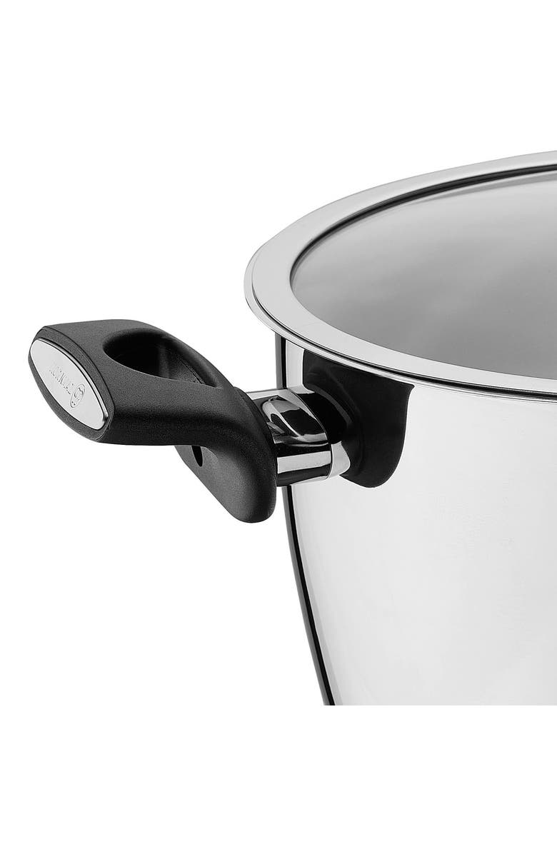 Korkmaz Nora 2 Piece 2 Liter Stainless Steel Casserole with Lid, Alternate, color, Silver