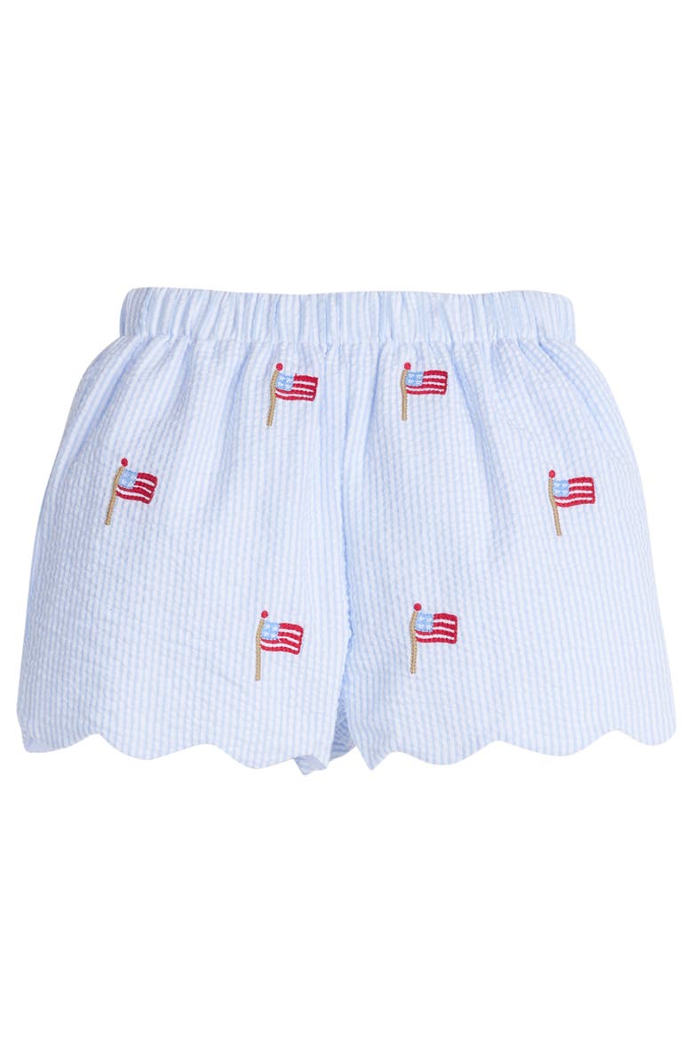 Little English Kids' Embroidered Scallop Short Blend, Main, color,