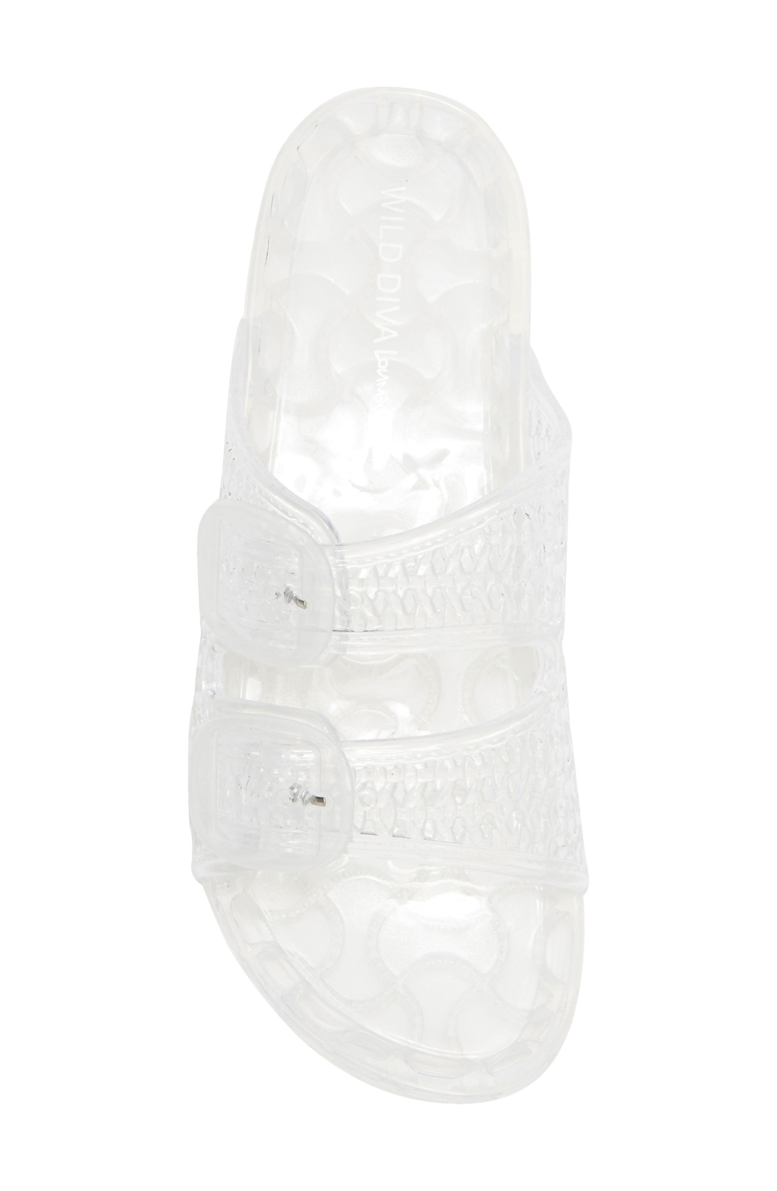 Amar Jelly Slide Sandal, Alternate, color, CLEAR