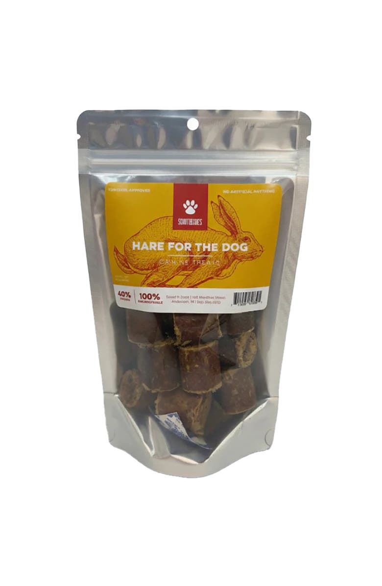 Scout & Zoe's Hare For The Dog Rabbit Jerky, Pet Treats, Snack & Reward, Main, color, Multicolored