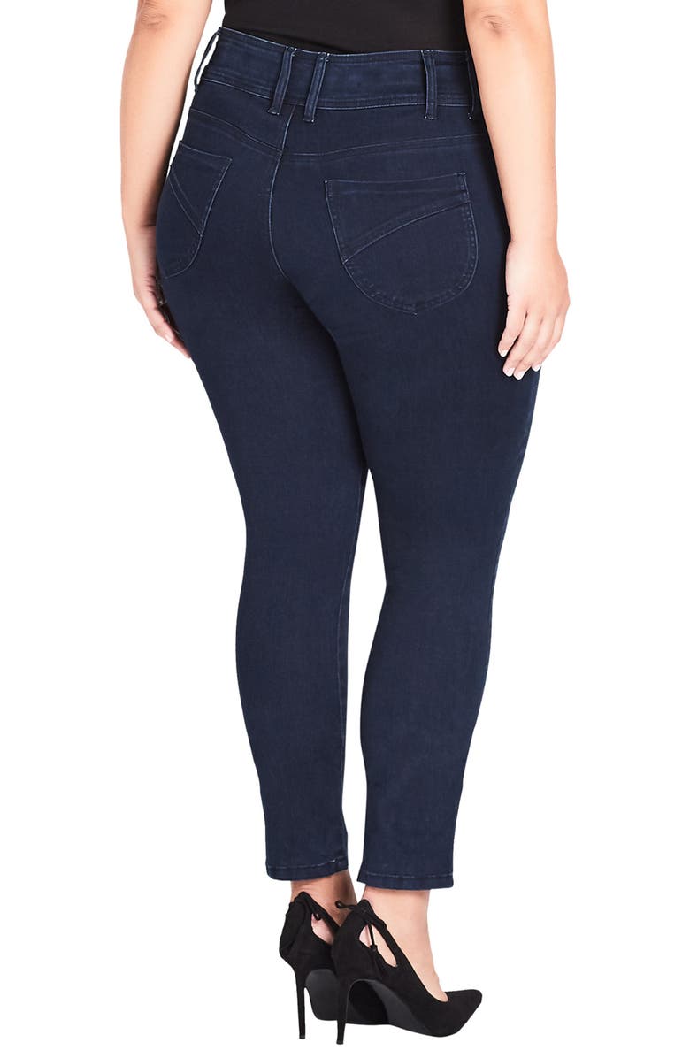 City Chic Jean Harley High Rise Skinny Jeans, Alternate, color, 