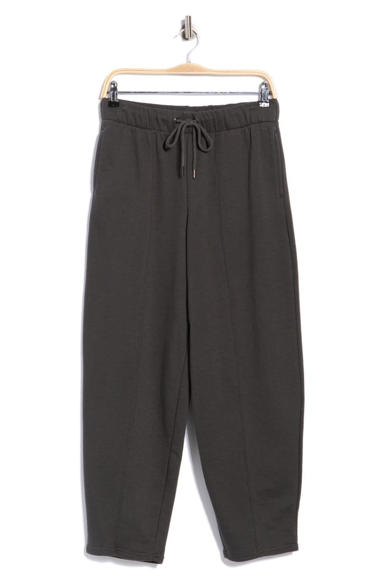 Lindy Ankle Barrel Leg Sweatpants, Main, color, PIRATE BLACK
