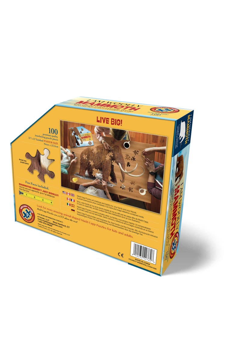 Madd Capp Woolly Mammoth 100 Piece Jigsaw Puzzle, Alternate, color, Multicolored