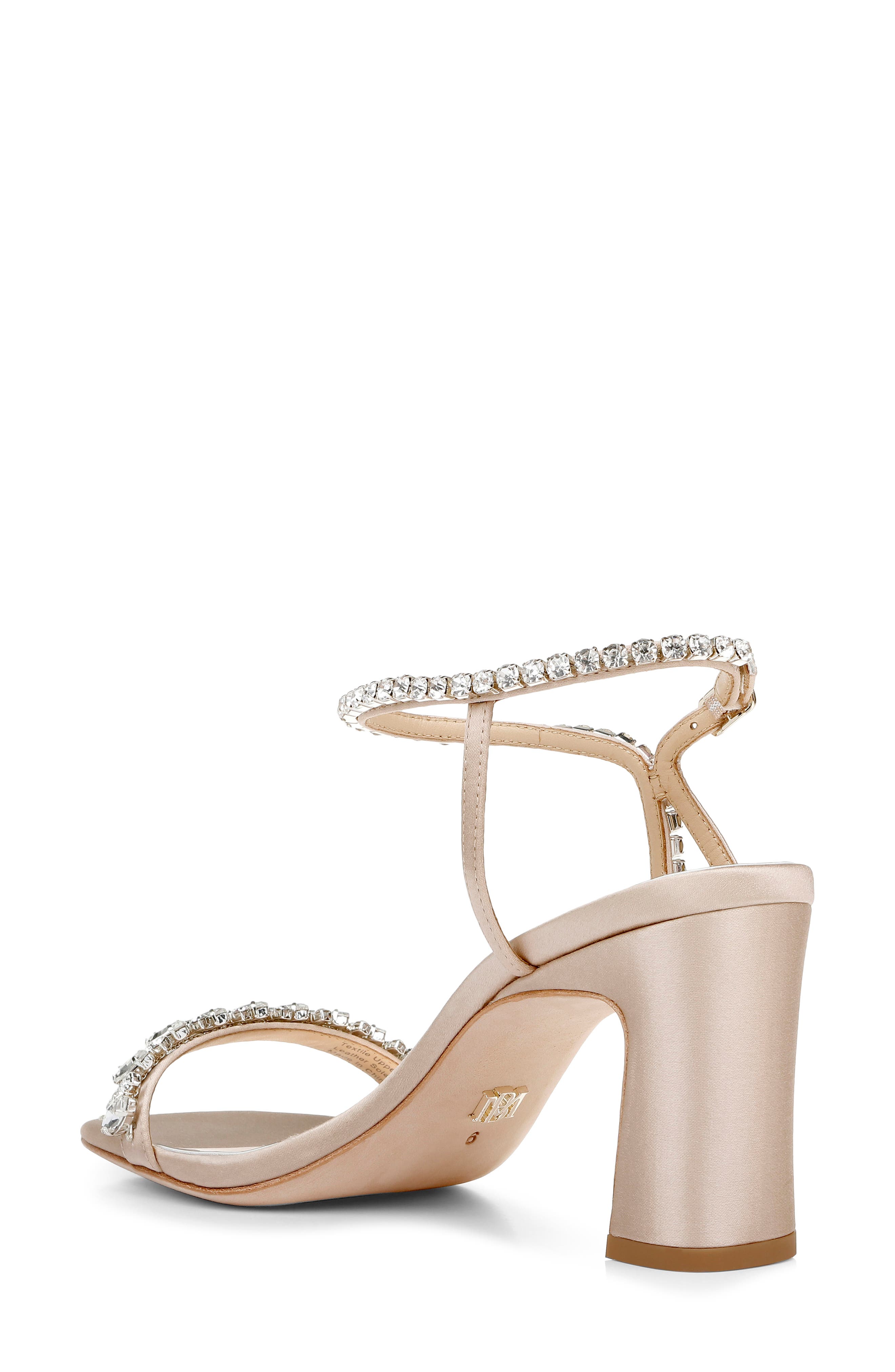 Badgley Mischka Marilee Ankle Strap Sandal, Alternate, color, LATTE