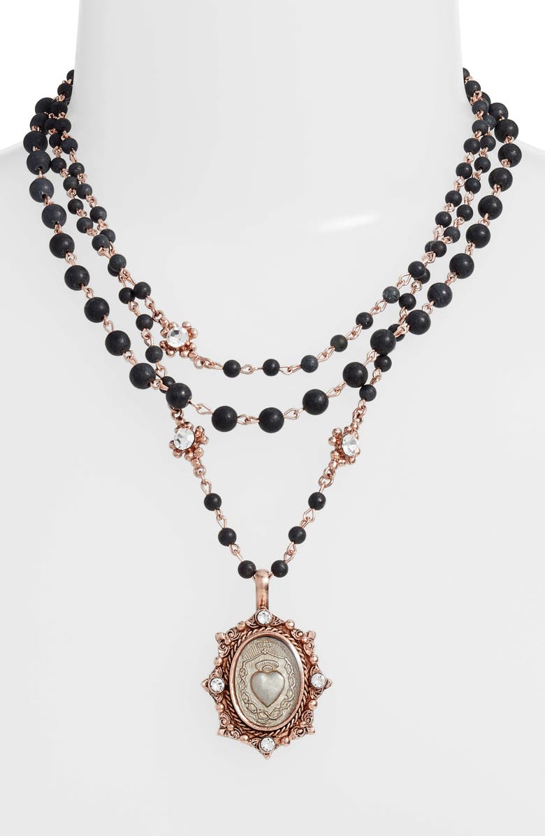 Virgins Saints & Angels Magdalena Multistrand Necklace, Alternate, color, 