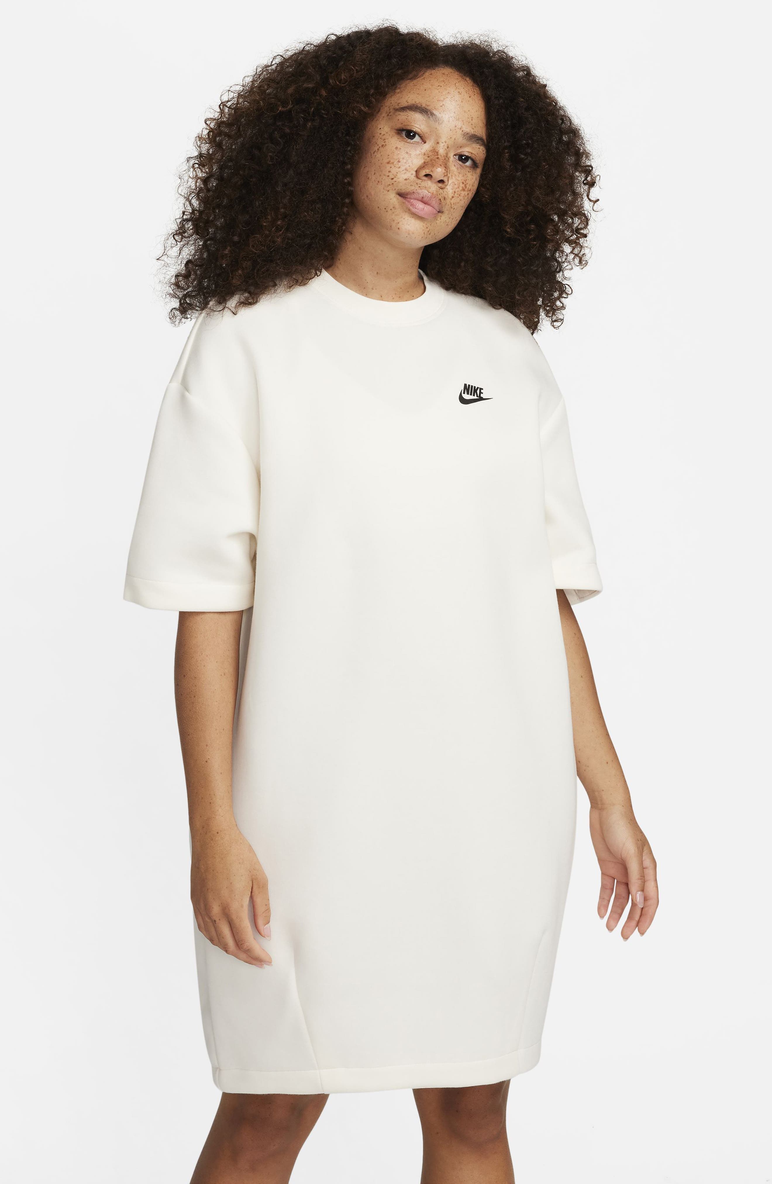 nike plus size t shirt dress Nike Women's Sportswear Essential Short-sleeve T-shirt Dress (plus Size) In Black