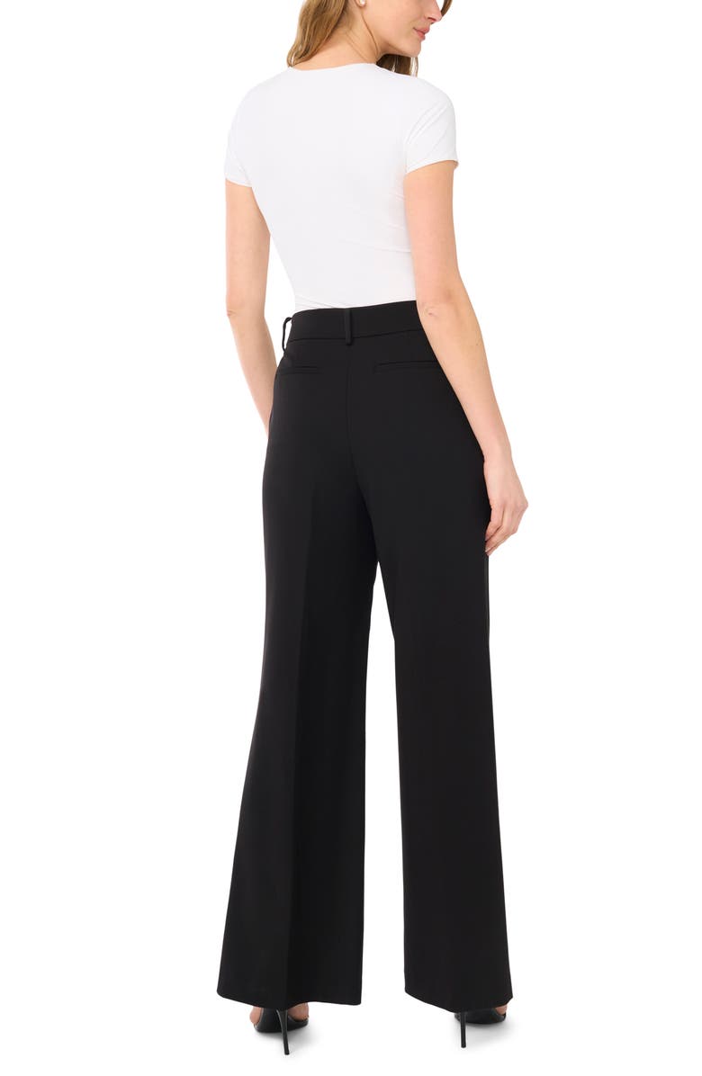 Ted Baker Wide Leg Suit Pants, Alternate, color, Rich Black