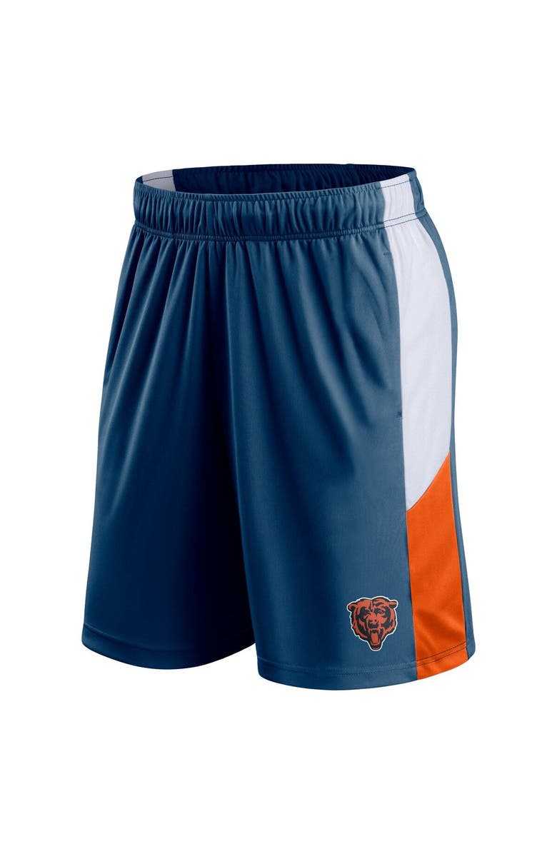 FANATICS Men's Fanatics Branded Navy Chicago Bears Prep Colorblock Shorts, Alternate, color, Navy
