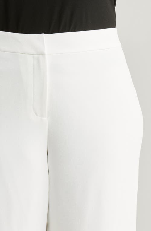 Tahari Asl Wide Leg Pants In White