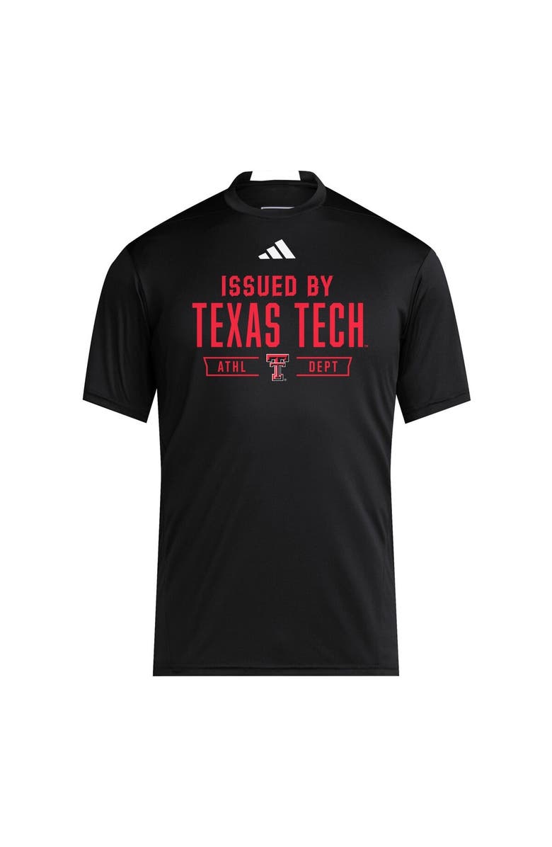 adidas Men's adidas Black Texas Tech Red Raiders 2025 Training Performance Team T-Shirt, Alternate, color, Black