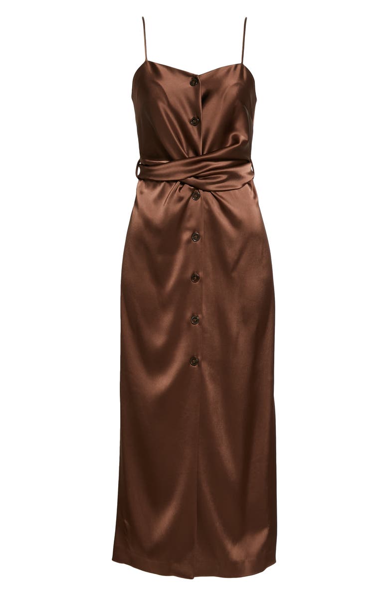 Nanushka Sayan Satin Slipdress, Alternate, color, 