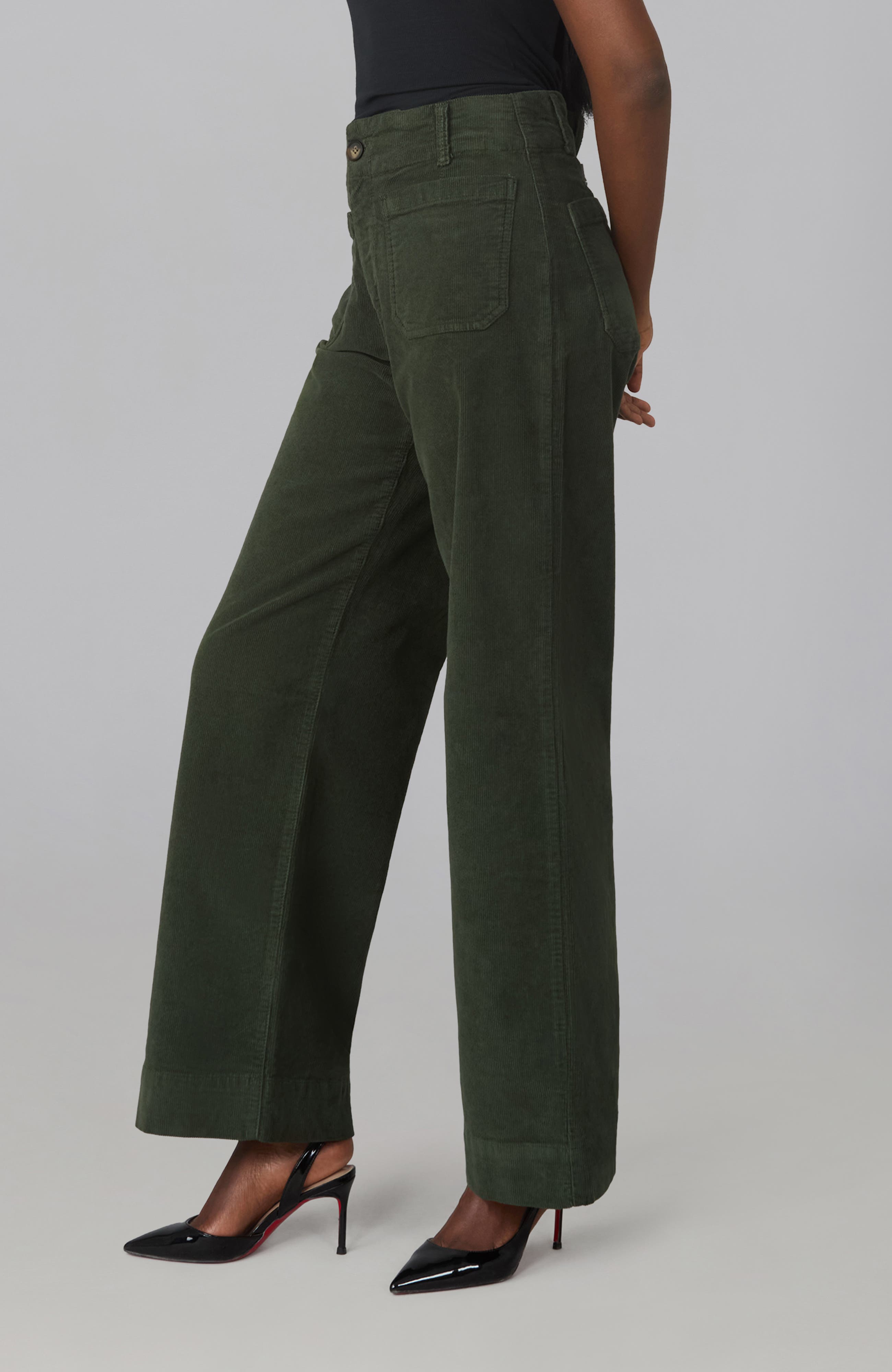 Lola Denim Colette High Rise Wide Leg Corduroy Jeans (Women) | Nordstrom
