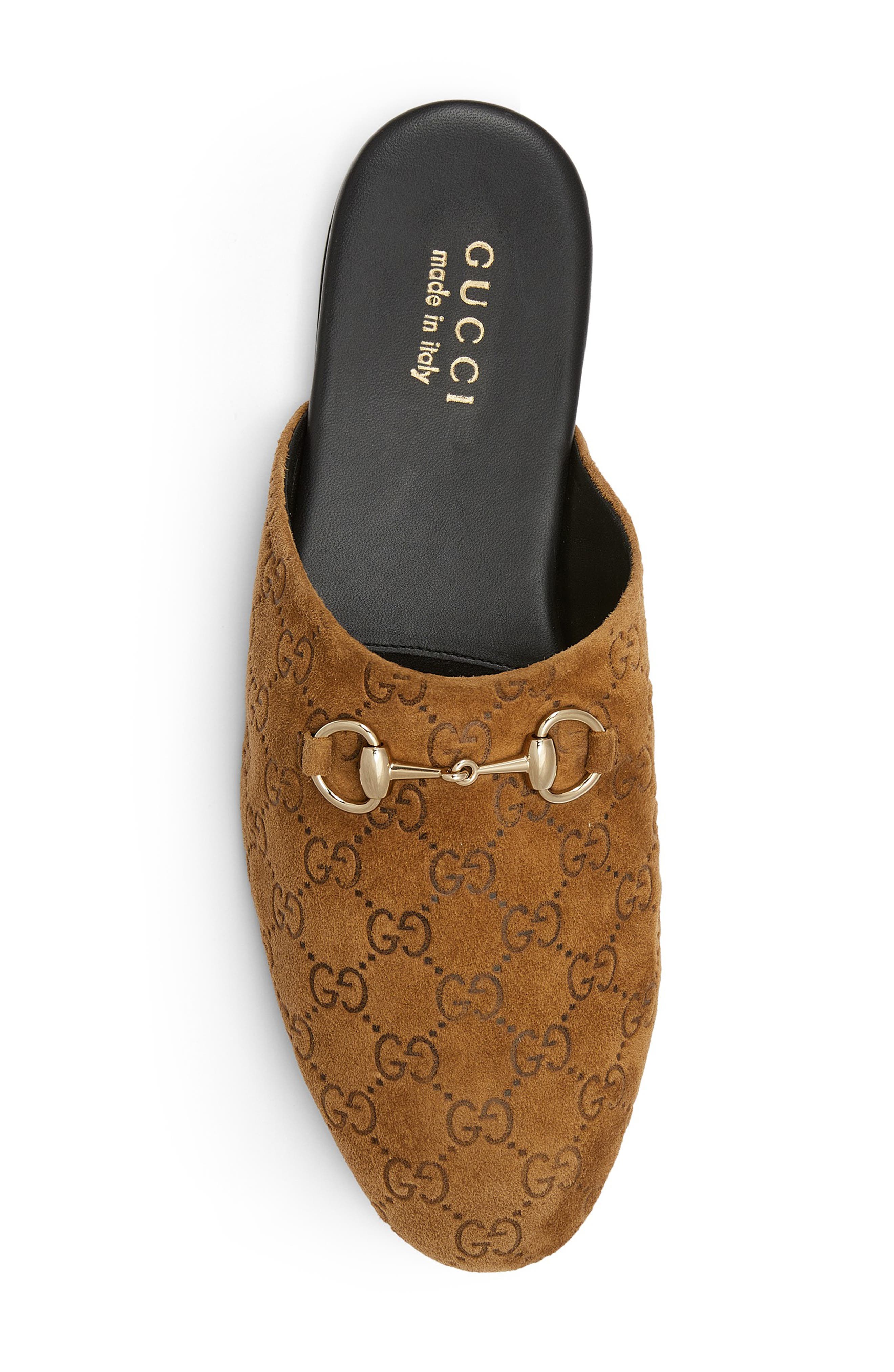 Gucci Lucy Horsebit Mule, Alternate, color, Dark Brown