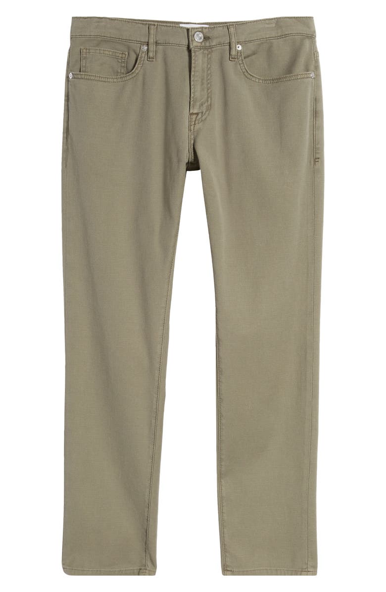 FRAME L'Homme Slim Fit Twill Five-Pocket Pants, Alternate, color, Garage Dry Sage
