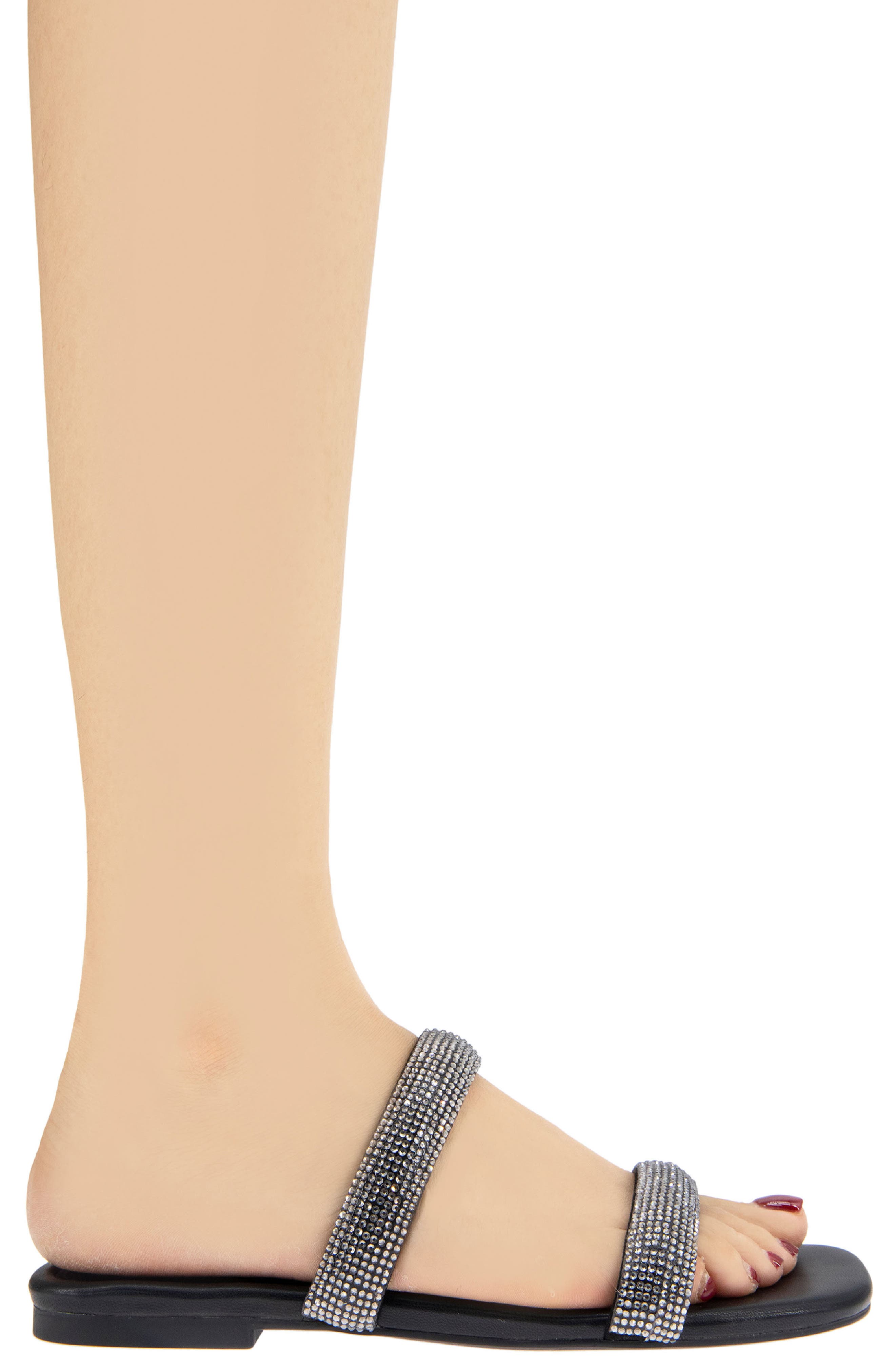 BCBGeneration Glannis Slide Sandal, Alternate, color, Black