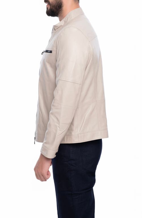 Vellapais Soft Leather Jacket In Beige