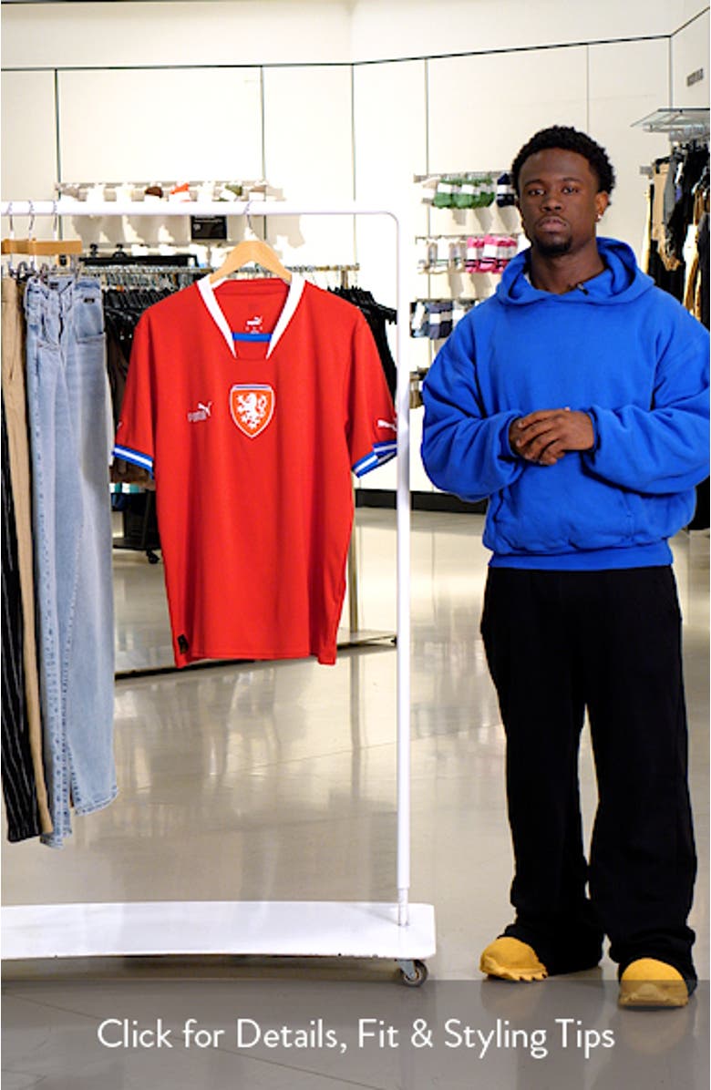 Men's Puma Red Czech Republic National Team 2022/23 Home Replica Jersey, sales video thumbnail