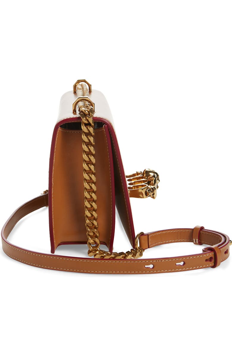 McQueen Jeweled Leather Satchel, Alternate, color,