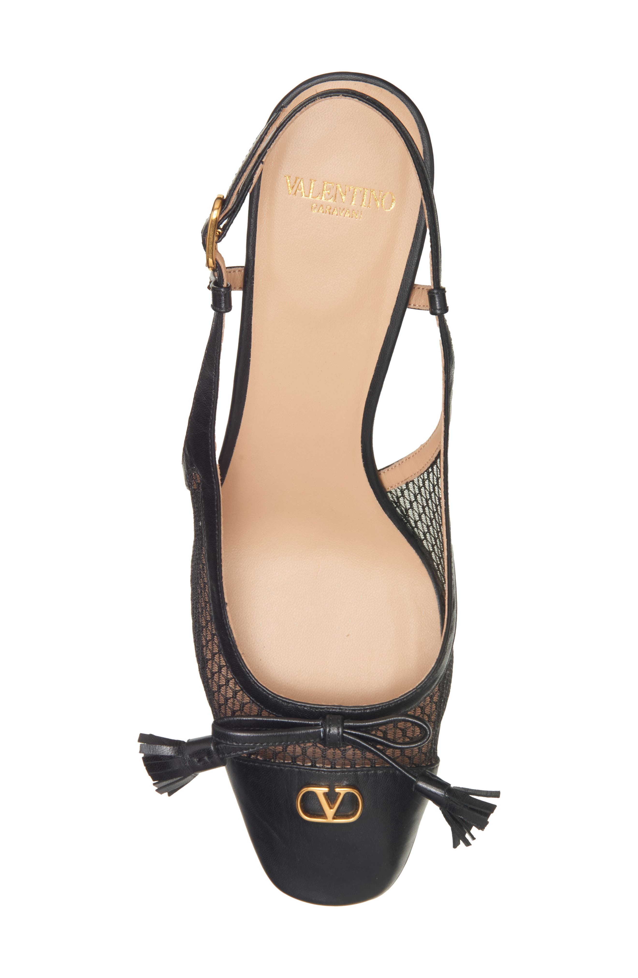 Valentino Garavani Valet Du Roi Slingback Pump, Alternate, color, Black