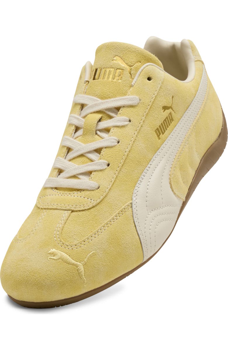 PUMA Speedcat Faded Sneaker, Alternate, color, Dazzling Yellow/ Pale Lemon
